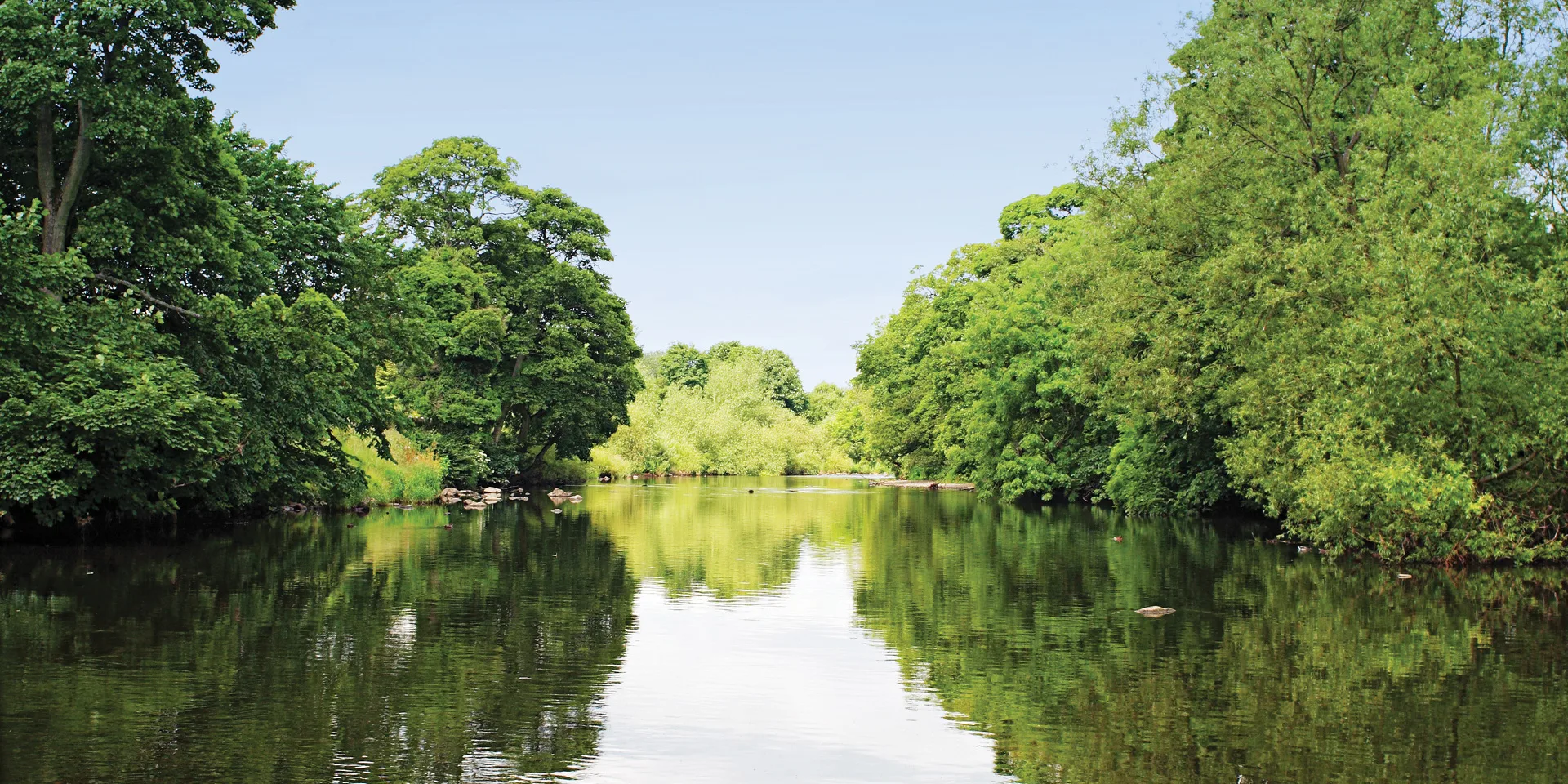 A river near The Wheatley- near The Dales Way and Ilkley